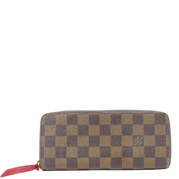 Louis Vuitton  Clemence Damier Ebene Zippy Wallet Brown - Picture 1 of 9